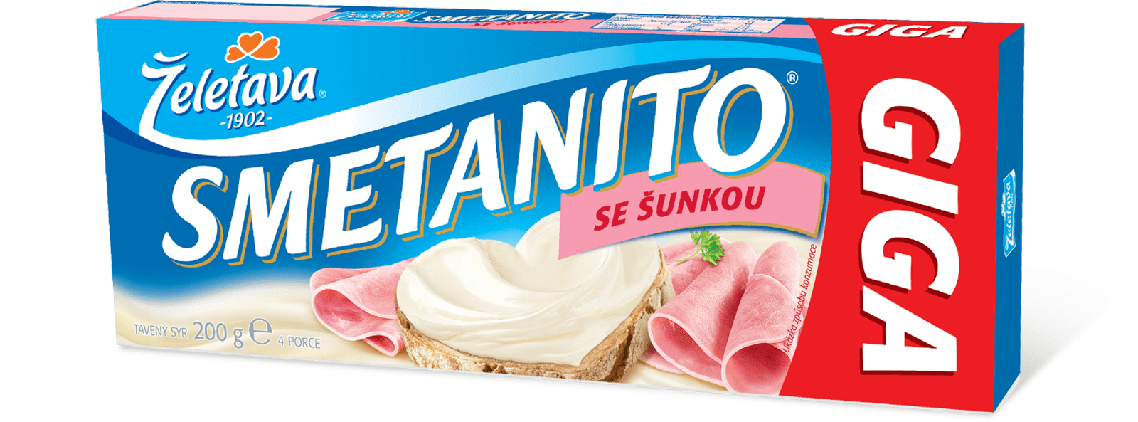 Smetanito GIGA se šunkou 200g